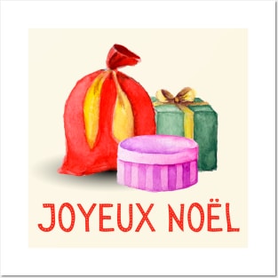 French Christmas Gift France Joyeux Noel Posters and Art